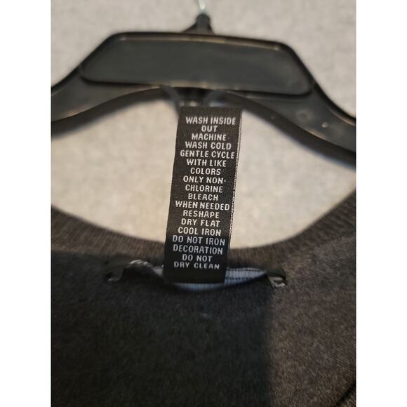 INC International Concepts Sweater Embellished Sparkle Gray Silver Lightweight - Picture 9 of 9